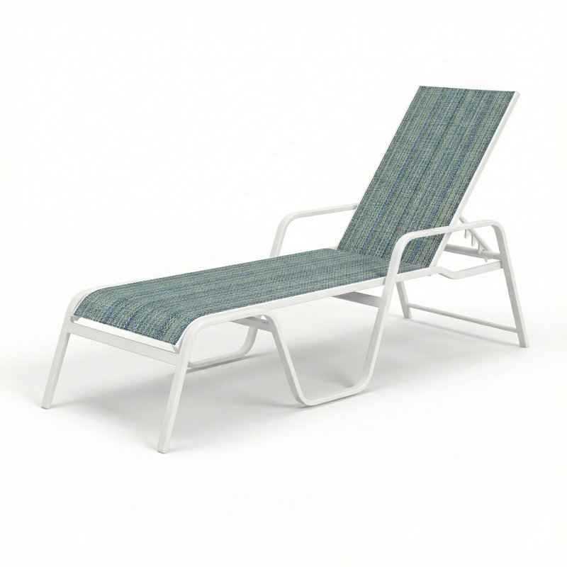 Chaise, Nova Seaglass/River White