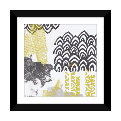 « block print abstract i », reproduction d’art sur toile tendue