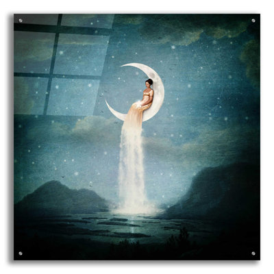 «Moon River Lady» par Paula Belle Flores - impression sans cadre