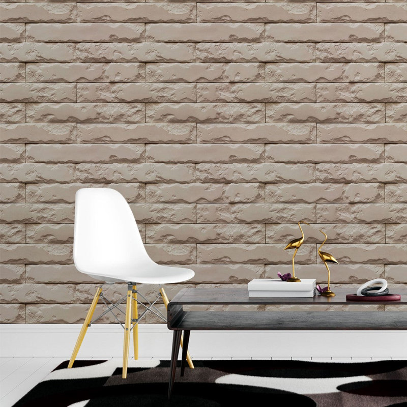 Rouleau de papier peint adhésif Lehi, L 96 po x l 24 po