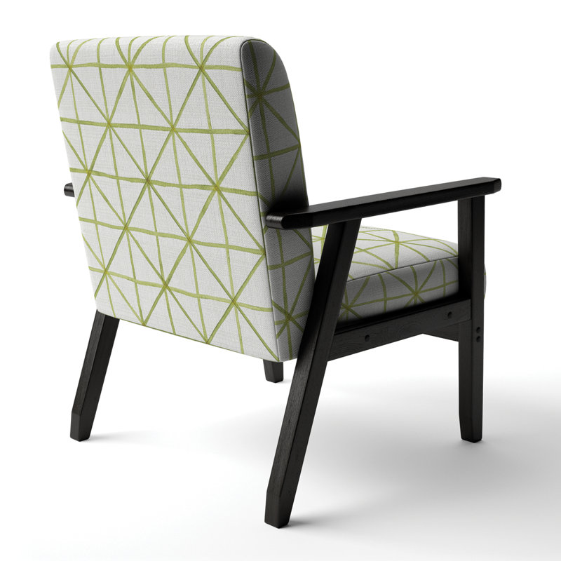 Fauteuil d'appoint rembourré Mid-Century