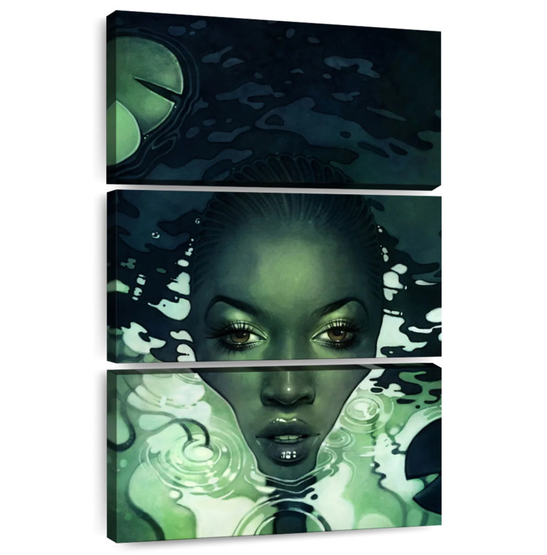 Leisha, femme verte dans une eau sombre