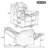 Home Theater Seating Manual Recliner Chair With Led Light Strip-1919993475