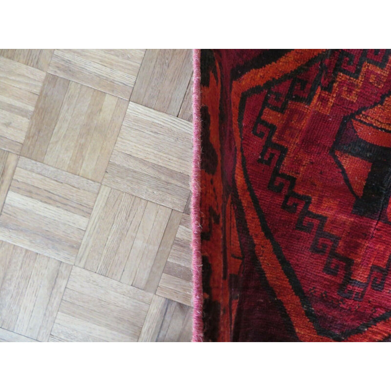 Tapis oriental turc rétro noué à la main 3 pi 2 po x 6 pi 8 po 61CCA53C076143DC873B607697C9C44E