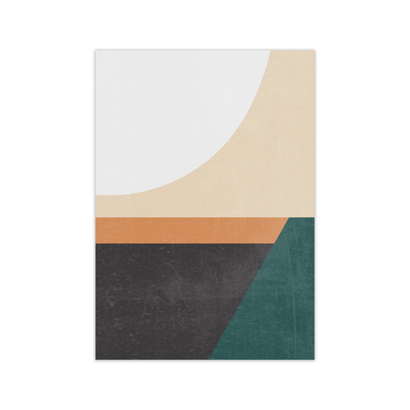 Colourful Mid Century Modern A - Print, Unframed, 84cm H x 59cm W x 1cm D