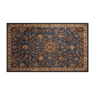Tapis brun lavable à la machine