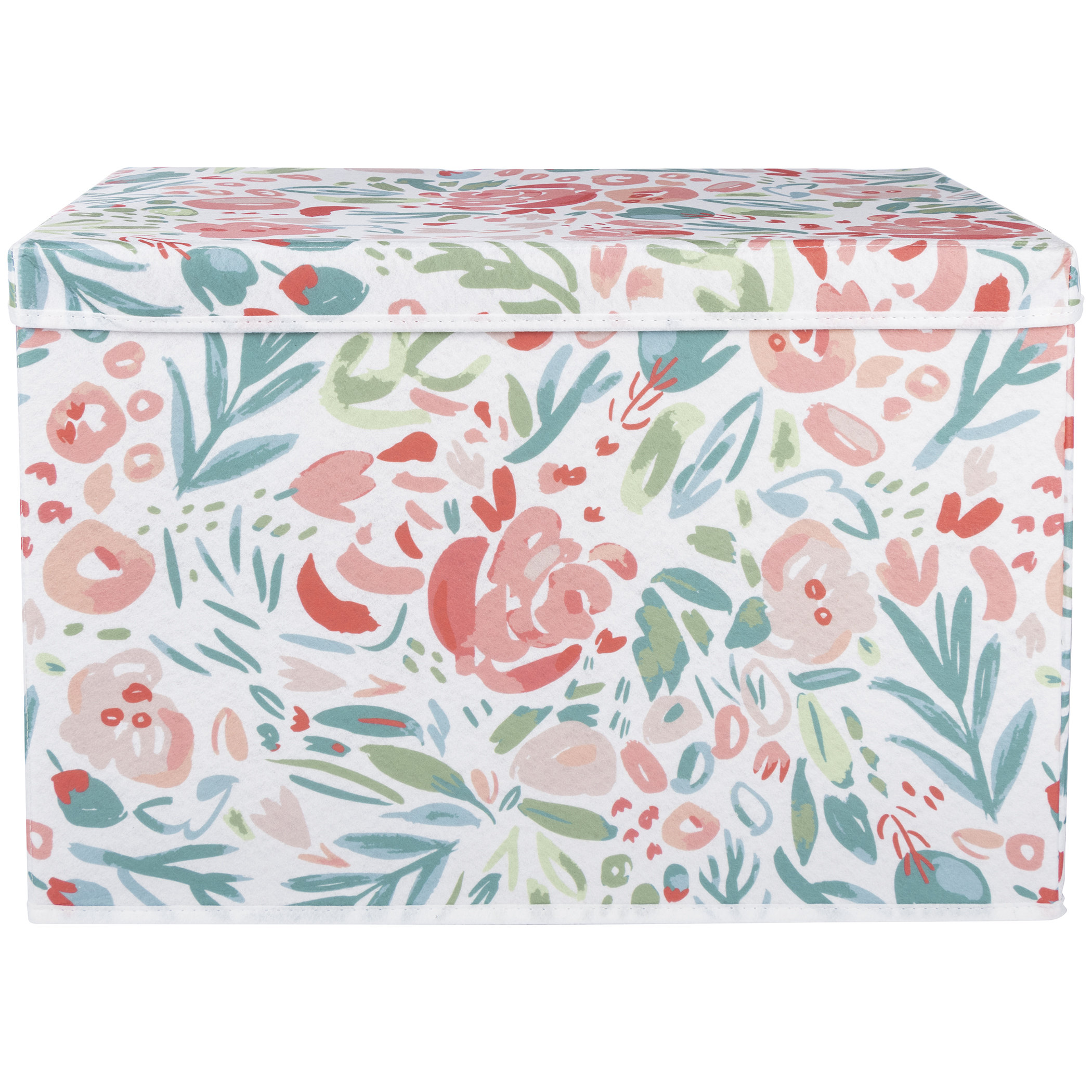 Isabelle & Max™ Valen Painterly Floral Felt Toy Box By Isabelle & Max