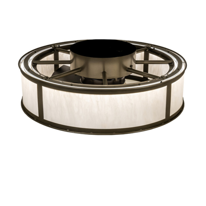 Smythe Craftsman LED Downrod Flush Mount Ceiling Fan