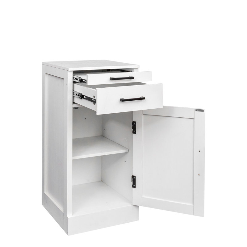 White Wine Cabinet With Drawer And Shelf - Stylish Storage Modular For Dining, Large Space, Accessories, Display Books & Decor