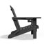 Chaise Adirondack pliante en polyéthylène haute densité Wolak avec porte-gobelet double-1361014135