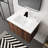 30 Inch Bathroom Vanity With Sink. Modern Wall Mounted. Soft Close. Spacious Storage. Resin Basin. Walnut Glow 30" Sink, Close Doors, Mounted, Distinction, Basin, Sufficient Storage Options,-615975064-615975065