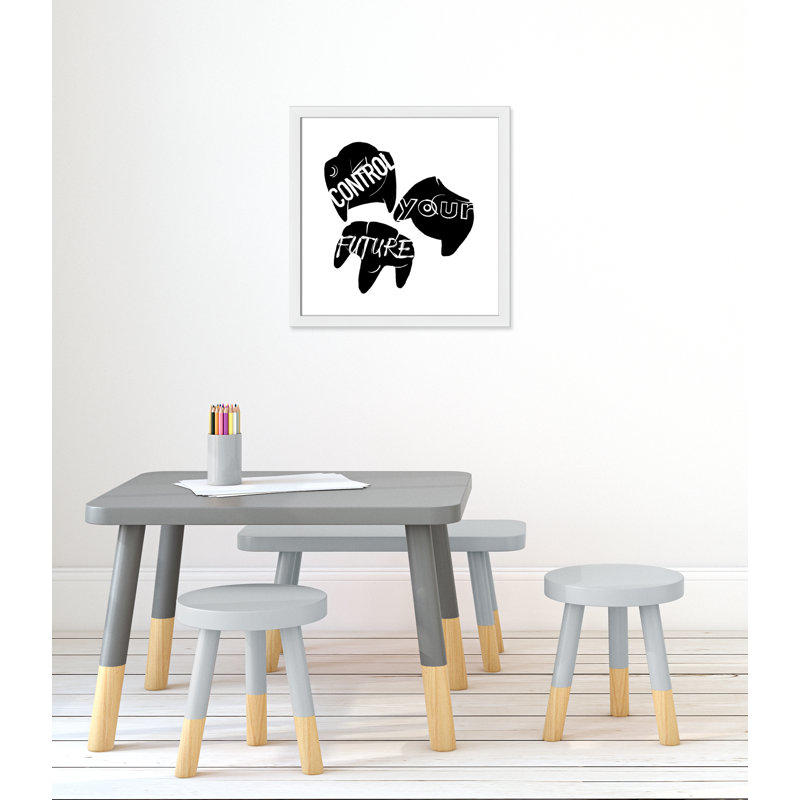 «Control your future», art encadré, H 22,5 po x l 22,5 po x P 0,63 po, Cadre blanc