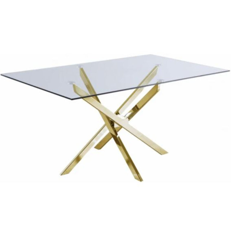 Table de salle à manger Cobain, Doré