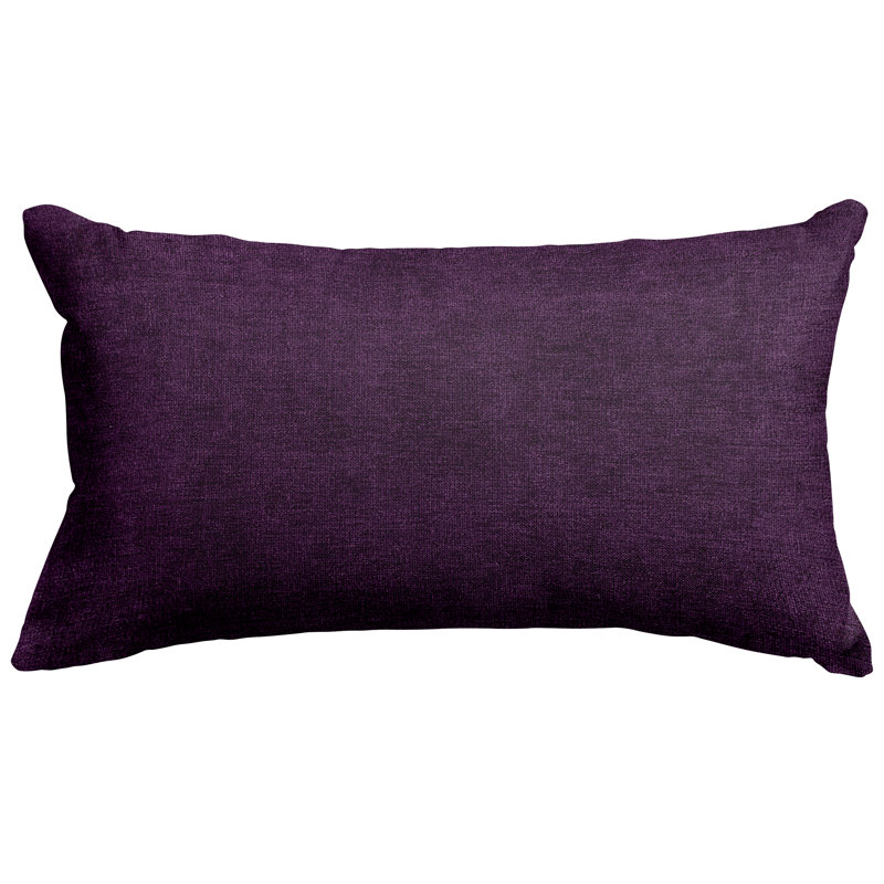 Housse et coussin rectangulaire, Aubergine