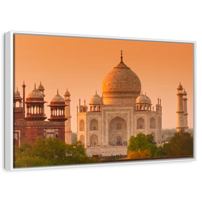 Historic Taj Mahal At Sunrise