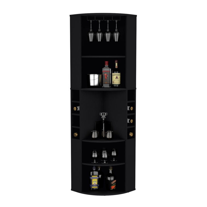 Carleigha 18.5'' Bar Cabinet, Black