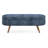 Ottoman Oval Storage Bench,Rubber Wood Legs, Gray (43.5"X16"X16")Dark Blue-1626827278