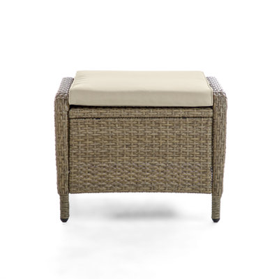 Wicker Outdoor Ottoman