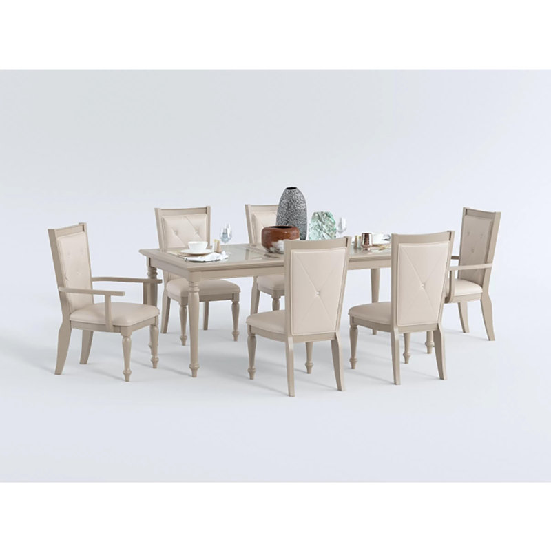 Snoucke 7-pcs Dining Table Set