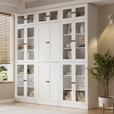 70.9'' H X 70.9'' W Book Cabinet Storage Bookcase Set