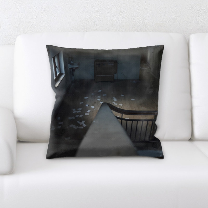 Microsuede Reversible Throw Pillow