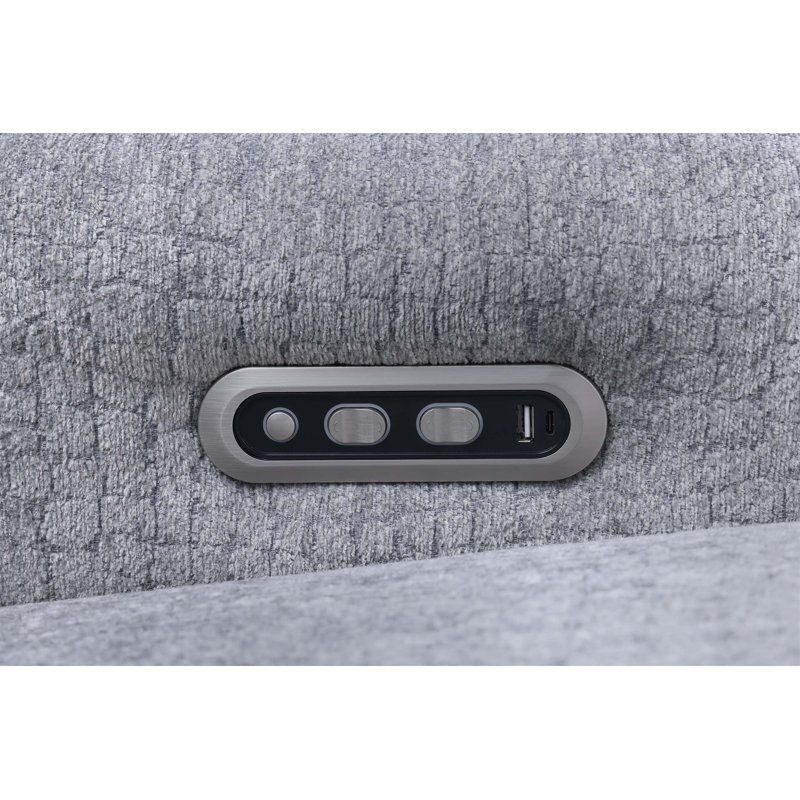 Canapé modulaire à mouvement électrique Fullar avec console, avec chargeurs sans fil, porte-gobelets, haut-parleurs, support pour téléphone et lampe de lecture