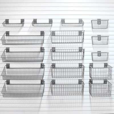 Steel Slatwall Accessory Kit 16 Piece Set