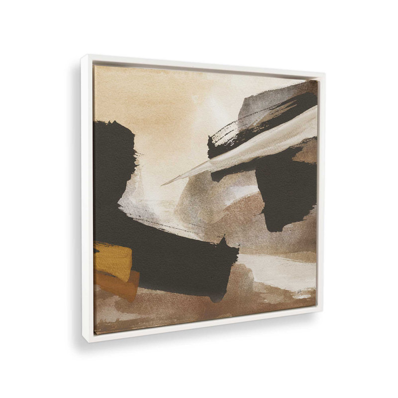 «Avalanche II» par Chris Paschke, reproduction d'art sur toile, Cadre flottant, H 12 po x l 12 po, Blanc