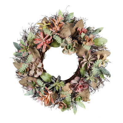 Couronne de polyester éclairée 20 po