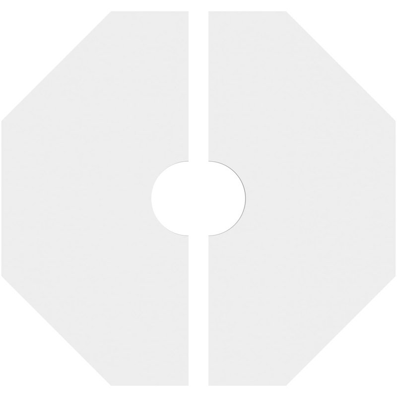 Médaillon de plafond contemporain en PVC Logan, H 1 po x l 36 po x P 36 po