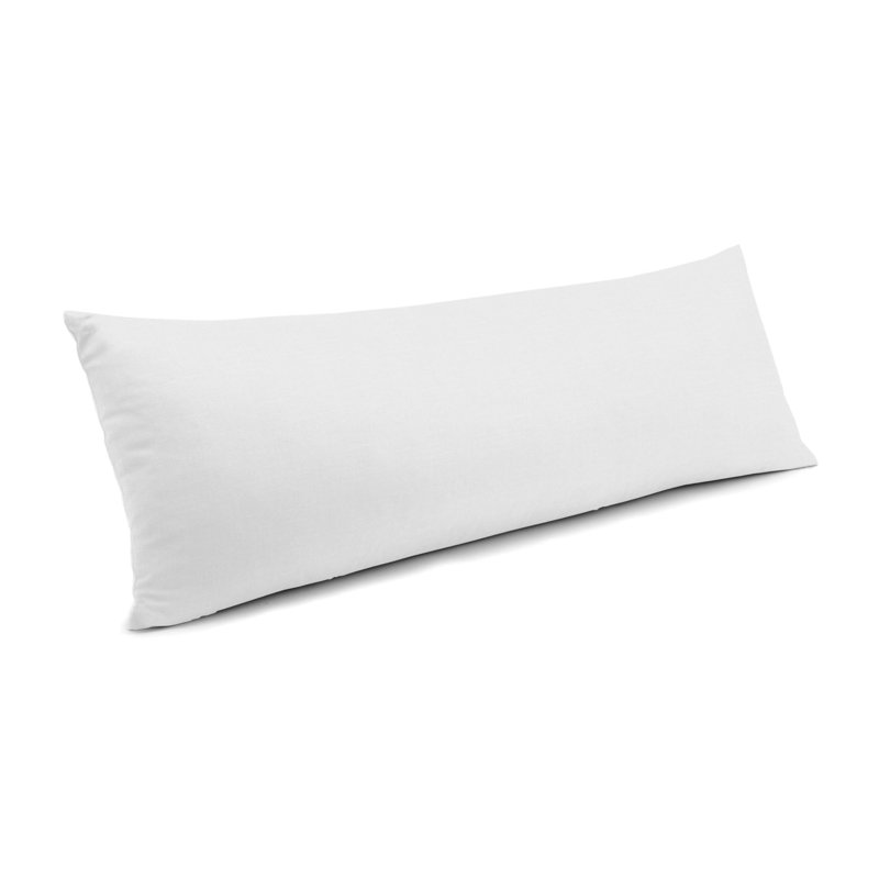 Coussin ClassicLinen, 12 po x 24 po, Ivoire ivoire, Mélange de duvet