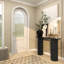 Console ovale en bois Cole and Grey