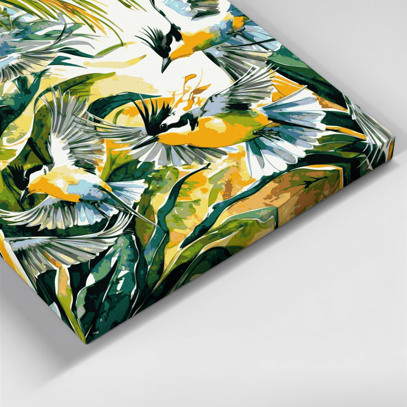 Art mural sur toile vert