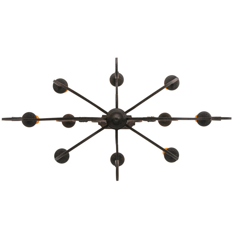 Clifton 10 - Light Chandelier, Coffee Bean