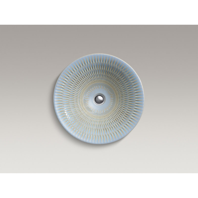 Lavabo de salle de bain Kohler Derring® Carillon, Artist Editions, Bleu rutile