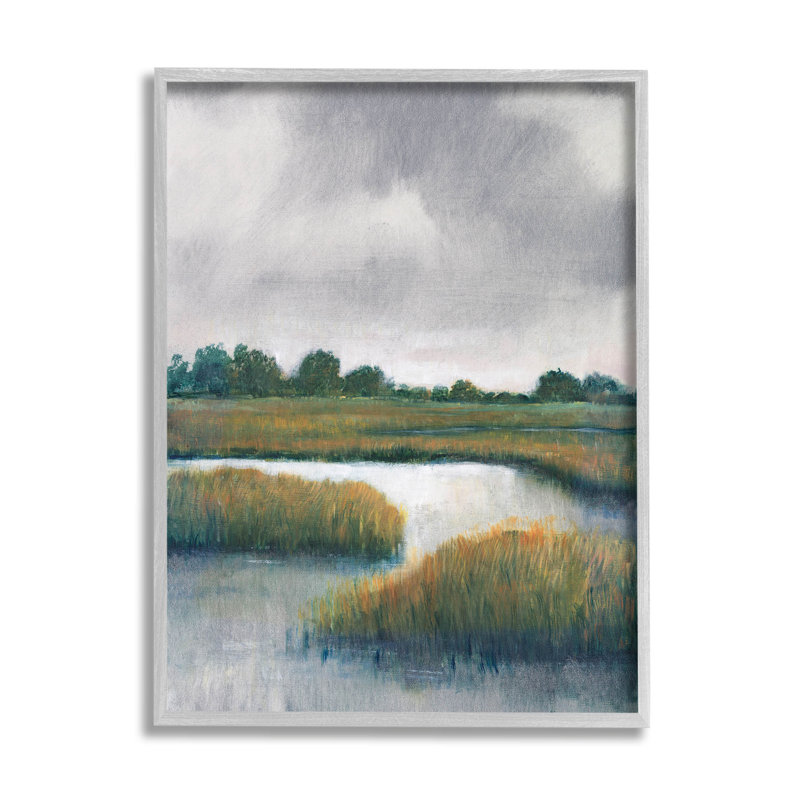 Art de giclée de ruisseau dans les marais, par Tim Otoole, H 30 po x l 24 po x P 1,5 po, Estampe numérique Farmhouse