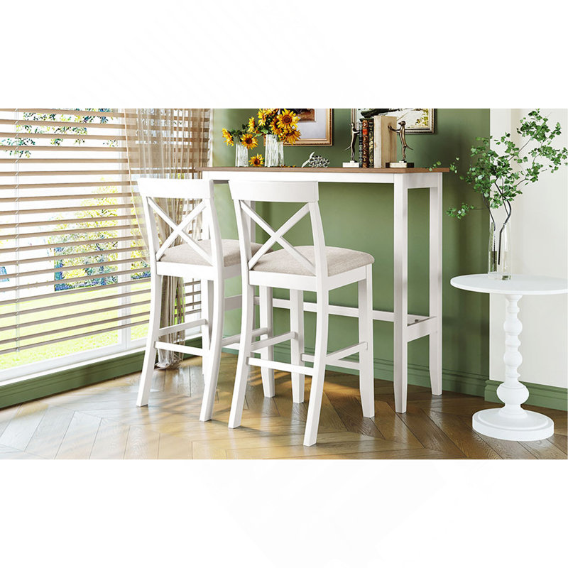 Ensemble de coin-repas en bois de 48 po Farmhouse, Naturel