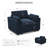 Knopp Velvet Comfort Rest Single Sofa-795805010
