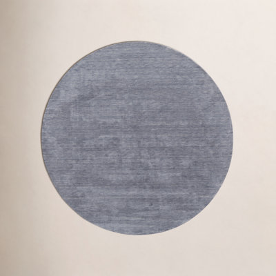 Kaden Smoke Hand-Woven Wool Shag Rug