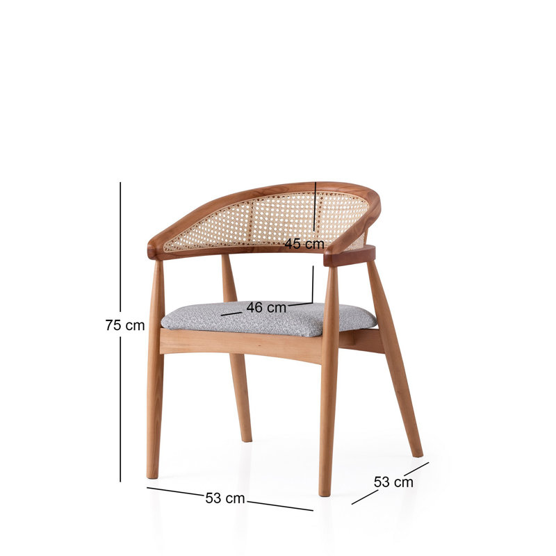 Chaise moderne scandinave, chêne et bleu clair, 20,9 po x 29,5 po x 20,9 po | Structure 100% bois de hêtre, assise 100% contreplaqué | Conception ergonomique, capacité de 175 lb, élégante pour la salle à manger, le salon et les bureaux