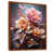 Toile avec cadre flottant brun