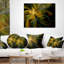 Fleur symétrique fractale en or - coussin à imprimé floral-29457015-29457019