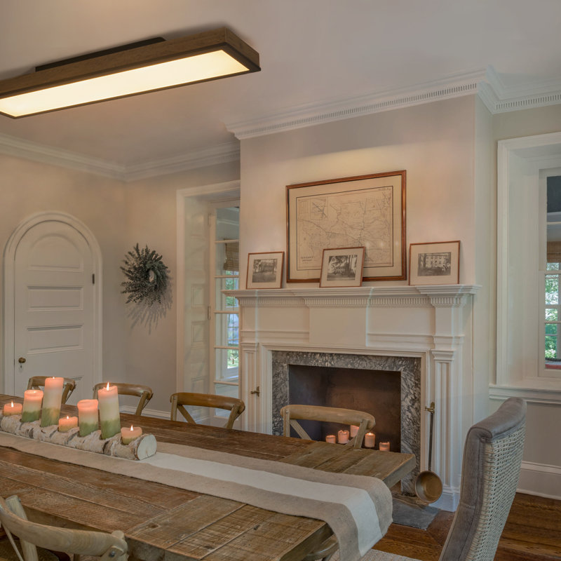 1 - Light LED 31" Semi Flush Mount