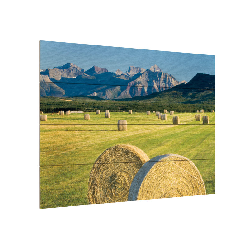 «Waterton Hay Bales» par Alan Majchrowicz, L 16 po x H 12 po