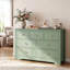 Commode double à 7 tiroirs 47,2 "Ariee, blanc-124653023