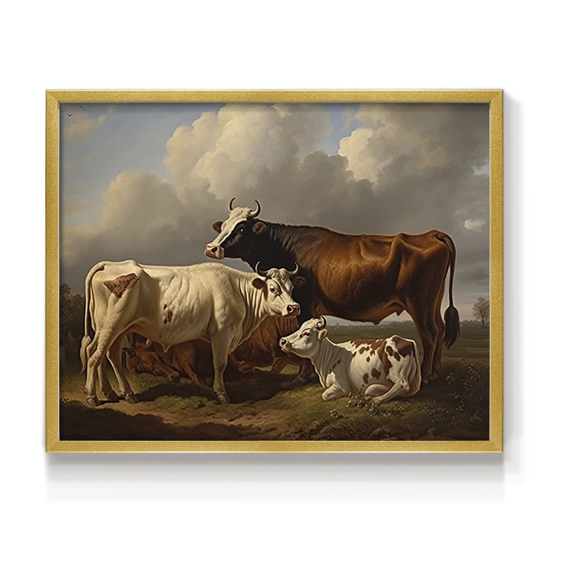 Faune, série XXVII, reproduction encadrée, H 8 po x l 10 po, Doré