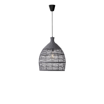 Destin 1 - Light Grey Dome Pendant