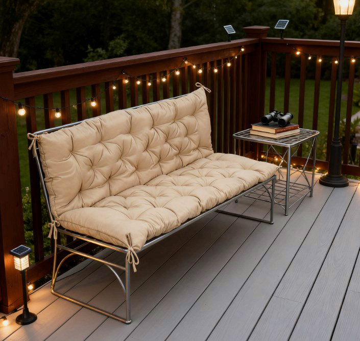 Remplacement de 3 places pour la balançoire, le coussin de banc capitonné pour le mobilier d'extérieur, le canapé / canapé de patio