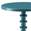 Teal Round Wooden Side Table-129106469