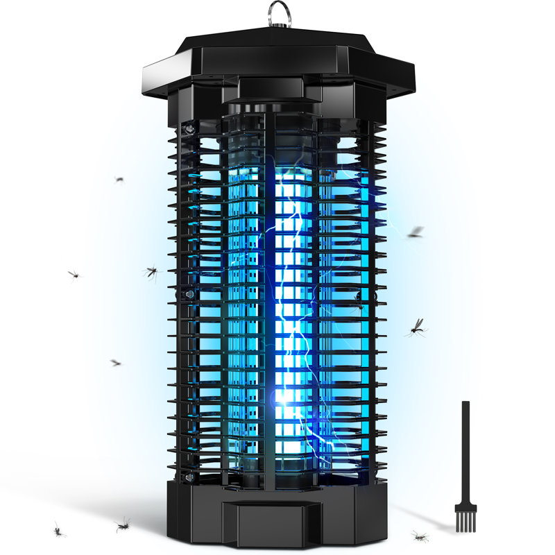 7.1" 4000V Waterproof Electric Mosquito Zappers Killer, Insect Fly Trap for Home Backyard Patio